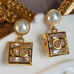 Contrast Color Geometric Earrings Accessories