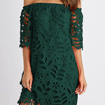 Strapless one-shoulder hollow dress INS casual party dress skirt