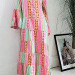 JACQUARD MAXI DRESS