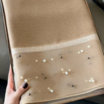 Sun-Protection Beaded See-Through Shawl&Scarf