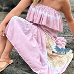 Ruffled Handmade Batik Maxi Dress