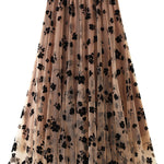 Long slim draped gauze skirt super fairy fairy pleated skirt