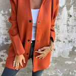 Solid Color Casual Women's Coat