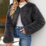Faux Fur Warm Short Jacket Coat