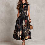 Mia | Keyhole Pleated Satin
