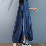 Simple Denim Buttoned Overalls&Dress