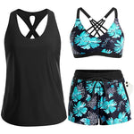 Maren | Three-Piece Tankini Bikini & Cover-Up Set