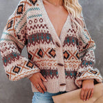 Loose Casual V-neck Cardigan Sweater Jacket