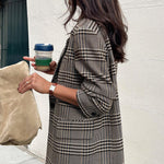 Fashionable stand collar woolen jacket