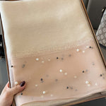 Sun-Protection Beaded See-Through Shawl&Scarf