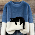 Lorea | Sweater with cat print