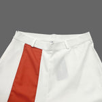 Batwing Sleeves Half Sleeves Solid Color Top + Contrast Color Wide Leg Pants Two Pieces Set
