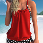 Tummy Control Tankini Sets Tank Top and Boyshort Two Piece Swimsuits