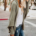 Knitted Casual Knitted Solid Cotton Winter Cardigan