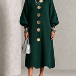 Sienna - Long Sleeve Button-Down Dress