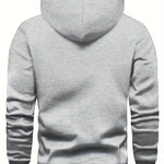 KZZ print hoodie men's fleece sweatshirt, United States letter print unisex casual