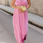 Elegant One-shoulder Lace-up Dress