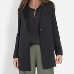 Long Sleeve Lapel Leisure Blazers Plain Slim Fit Top Casual Office Jackets
