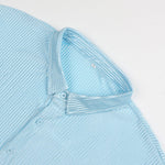 KZZ Solid-Color & Striped Short-Sleeve Two-Piece Set
