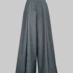 Loose Wide Leg Solid Color Casual Pants Bottoms Trousers