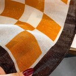 Simple Fashion Contrast Color Plaid Printed Scarf