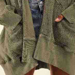 Nadorine Women's Cardigan Zipper Sweater Loungewear Outerwear Hoodie Long Jacket