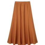 Two-Piece Set Sleeveless V-Neck Crop Top and Midi Flared Skirt Suits