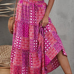 bohemian beach dress resort skirt