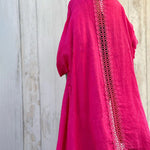Seven-quarter Sleeve Pocket Solid Color Cardigan