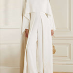 Long Sleeves Wrap Solid Color Zipper Jumpsuits