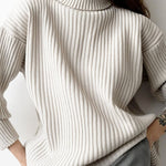 Nadorine Women's Casual Two Pieces Sets Turtleneck Sweater and Midi Skirt Suits