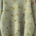 Bria | Vintage crochet turtleneck with floral print