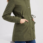 Hooded winter warm fleece coat with cotton padded jacket