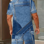 KZZ Men's Outdoor Short-Sleeve and Shorts Set