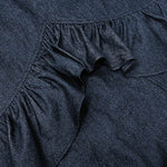 Bodycon High Waisted Ruffled Solid Color Split-Joint Skirts Bottoms