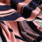 Warm Thicken Fringed Printed Scarf