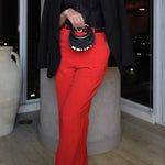 Black tailored suit jacket