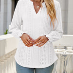 Nadorine Long Sleeve T-Shirt Solid O Neck Elastic Tops for Women Casual Work Office Loose Fit 2026 | Under $40