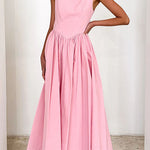 Margovil Sleeveless Open Back Swing Midi Dress