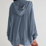 Nadorine Women's Cardigan Zipper Sweater Loungewear Outerwear Hoodie Long Jacket