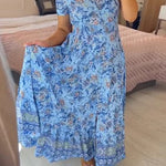 Sabrina | V-Neck Dress with Floral Pattern
