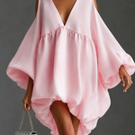 Lynette | Cold-Shoulder Balloon-Sleeve Mini Dress
