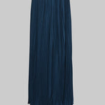 Loose Gauze Pleated Solid Color Tiered Off-The-Shoulder Evening Dresses Maxi Dresses