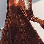 Vintage Velvet A-Line Dress