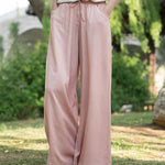 Wide Leg Pants Casual Drawstring Lounge Palazzo Loose Trousers
