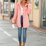 Nadorine Button Down Winter Warm Brushed Jacket