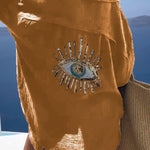 Casual Sequin Beaded Shirt
