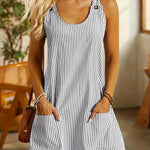 Anna | Casual Striped Round Neck Dress