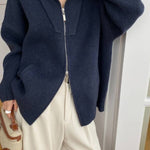 Oversized Open Collar Cardigan