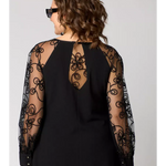 Alessia | Classic Dress with Lace Sleeves
